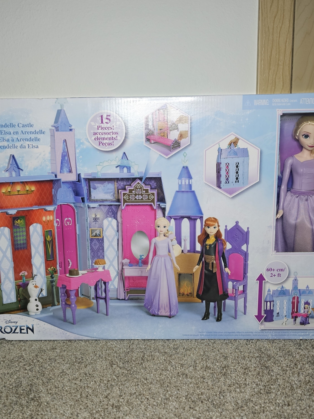 Disney Frozen Elsa Arendelle Castle Playset - Purple and Pink